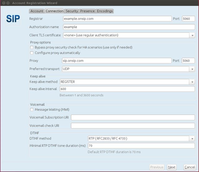 Registration wizard on Jitsi Desktop for Ubuntu Registration wizard on Jitsi Desktop for Ubuntu