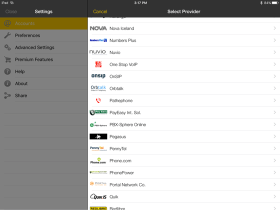 Bria for iPad OnSIP account configuration Bria for iPad OnSIP account configuration