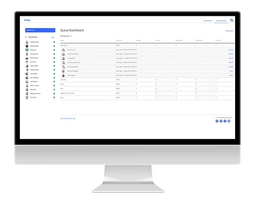 OnSIP Enhanced Queues Dashboard and Reports OnSIP Enhanced Queues dashboard and reports view
