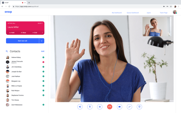 Video Call The OnSIP App Video Call The OnSIP App