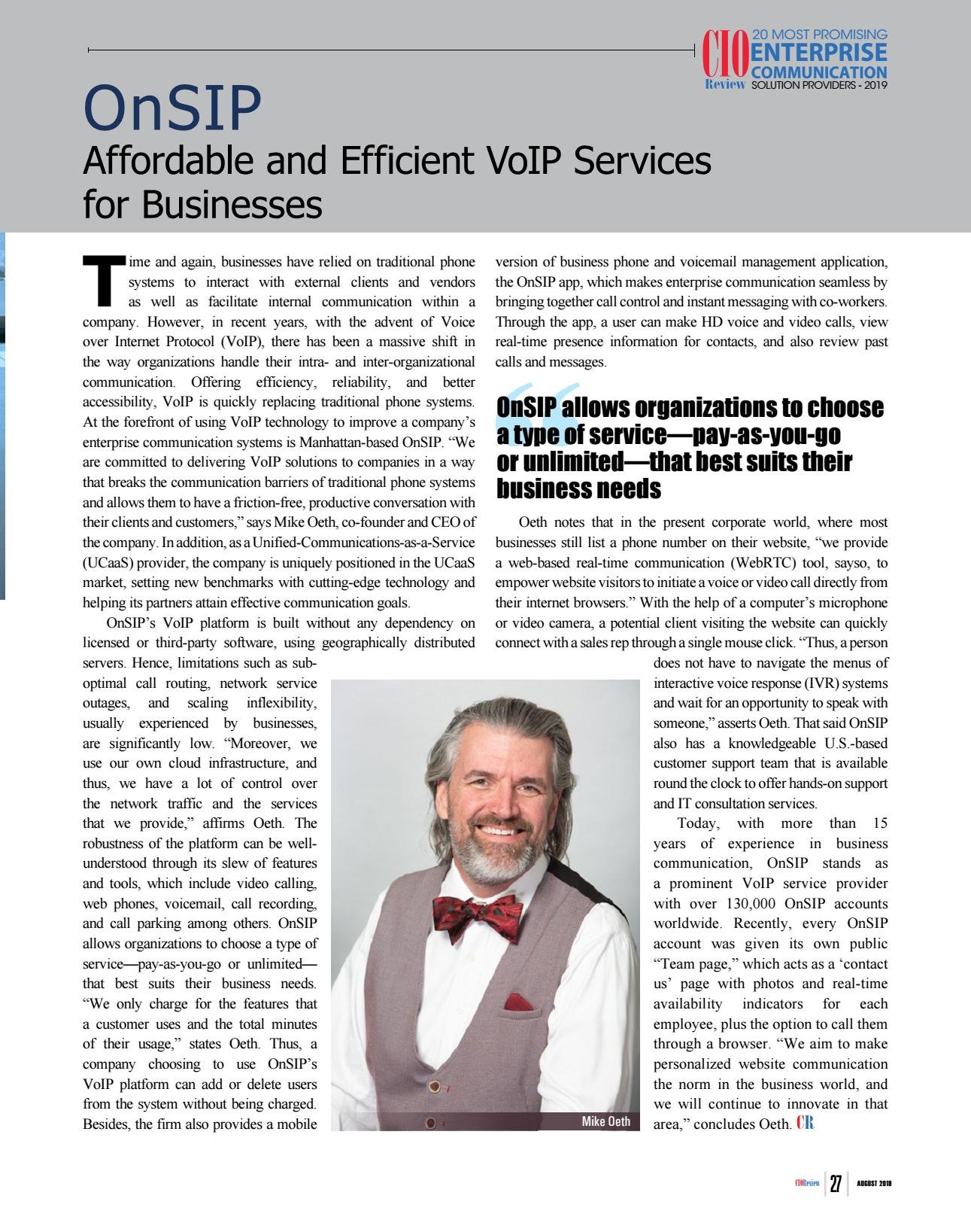 Link to full CIOReview article.